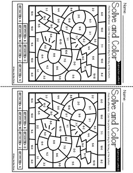 Back to School Activities SCIENCE Color by Code {Addition & Subtraction to 10}