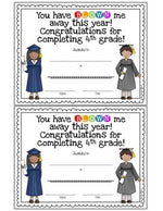 End of Year Award Blow Pop or Gum Graduation Certificate {Editable}