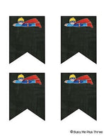 Superhero Editable Banners {Chalkboard Theme}