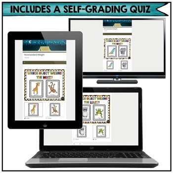 Nonstandard WEIGHT Digital Version for Google Classroom™ Distance Learning