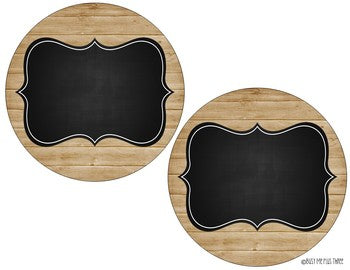 Editable Labels Rustic Wood & Chalkboard, Farmhouse {195 Labels}