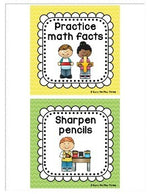 Early Finishers Activities Signs EDITABLE, Classroom Management Bright Chevron