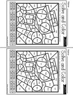 Color by Code MUSIC CLASS Color by Number {Addition & Subtraction to 10}