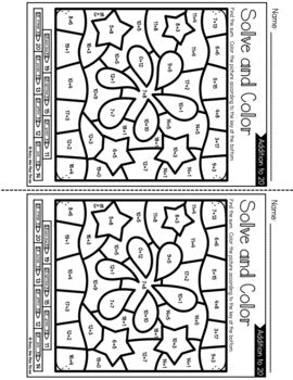 Diwali Color by Code {Addition & Subtraction to 20} Mystery Pictures