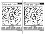 Color by Code Martin Luther King Math Activities {Addition & Subtraction to 10}