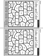 Color by Code SYMBOLS {Addition & Subtraction to 10 & 20} Mystery Picture