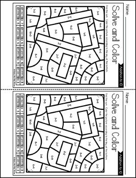 Color by Code SCHOOL SUPPLIES {Addition & Subtraction to 10} Back to School