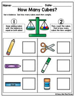 Wild about Weight Activities and Centers Nonstandard Measurement Kindergarten