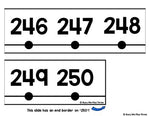 Classroom Decor Number Line LOW INK VERSION with BLACK NUMBERS {-100 to 250}