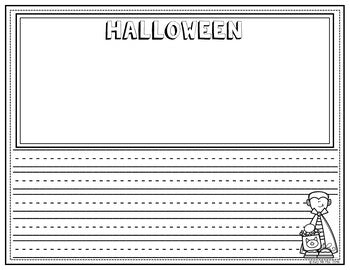 Halloween Math and Writing Activities and Worksheets No Prep