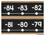 Burlap Classroom Decor Number Line {-100 to 250}