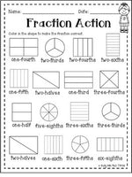 Fractions Book *SECOND GRADE VERSION* Includes Sixths and Eighths