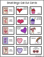 Valentine's Day Activity Bingo Game Glittery {25 Different Bingo Cards}