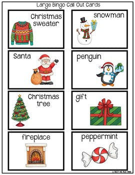 Christmas Bingo Activity Game {25 Different Bingo Cards}