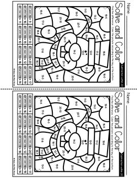 Color by Code Groundhog Day Math Activities {Addition & Subtraction to 20}