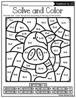 Color by Code VARIETY COMBO BUNDLE {Addition & Subtraction to 10 and 20}