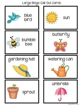 Spring Bingo Activity {25 Different Bingo Cards}