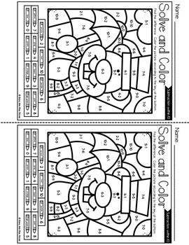 Color by Code Groundhog Day Math Activities {Addition & Subtraction to 10}