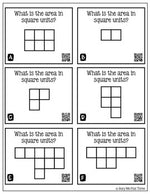 AREA Worksheets and Task Cards Square Units