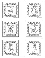 Hand Signals for the Classroom Burlap & Chalkboard Signs EDITABLE