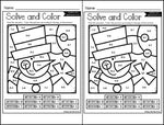 Color by Code Winter Math Activities {Addition and Subtraction to 10}