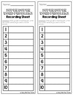 Word Problems Matching Game Kindergarten & First Grade Superhero Theme