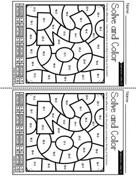 Color by Code NUMBERS 0-20 {Addition & Subtraction to 10 & 20} Mystery Picture