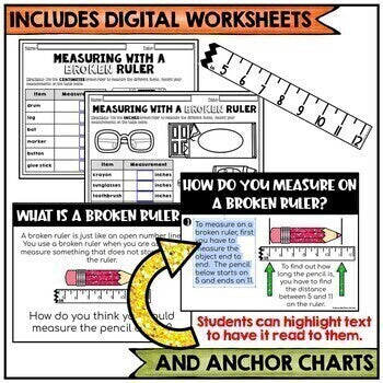 Broken Ruler Digital Version for Use with Google Classroom™ Distance Learning