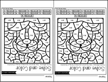 Color by Code MAGICAL Color by Number {Addition & Subtraction to 20} Dragon