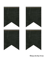 Editable Banners 48 Different Burlap and Chalkboard Pendants {Version 2}