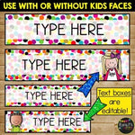 Editable Bright Confetti Drawer Labels for Sterlite Containers | Classroom Décor