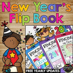 New Year's 2022 Activities BUNDLE Color by Code, Writing Pages, Crafty