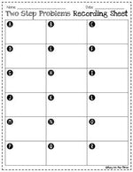 Two Step Word Problems Task Cards, QR Codes, Numbers Up To 99