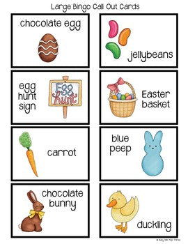 EASTER BINGO Activity Game {25 Different Bingo Cards}