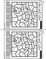 Color by Code St. Patrick's Day Math Activities {Addition & Subtraction to 10}