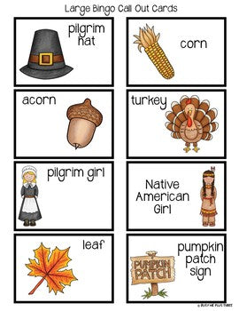 Thanksgiving Bingo Activity Game {25 Different Bingo Cards}