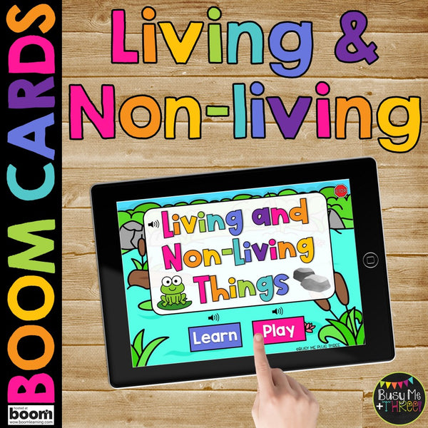 Living and Non-living Science Boom Cards™ for Kindergarten