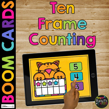 Kindergarten Boom Cards™ Ten Frame Counting & Cardinality to 10