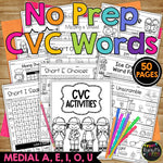 Word Study Phonics BUNDLE Blends Digraphs Trigraphs Vowel Teams CVC CVCE