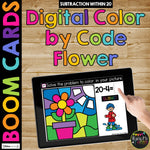 Spring Boom Cards™ DIGITAL Color by Code BUNDLE, 8 Decks Add & Subtract