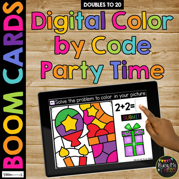 Birthday Boom Cards™ Color by Code BUNDLE, 8 Decks Add & Subtract