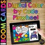 4th of July Boom Cards™ Color by Code BUNDLE, 6 Decks Add & Subtract