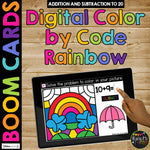 Spring Boom Cards™ DIGITAL Color by Code BUNDLE, 8 Decks Add & Subtract