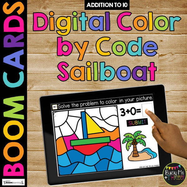 End of the Year Boom Cards™ BUNDLE Color by Code Set For Summer, 6 Decks