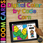 FALL Boom Cards™ DIGITAL Color by Code BUNDLE, 8 Decks Addition and Subtraction