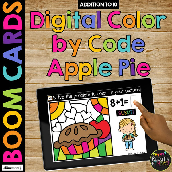 THANKSGIVING Boom Cards™ DIGITAL Color by Code BUNDLE, 8 Decks Add & Subtract