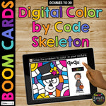 Halloween Color by Code Boom Cards™ BUNDLE Distance Learning Add and Subtract