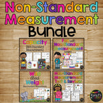 Math Games and Centers for 1st Grade Nonstandard Measurement, Fractions, & More