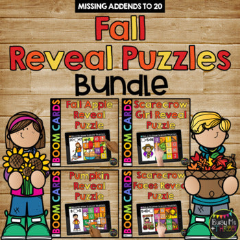 Boom Cards™ Holiday & Season Reveal Puzzles BUNDLE