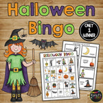 Halloween Activities BUNDLE No Prep Printables, Writing, Glyph, Bingo, Math